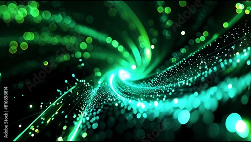 green ligth abstract background