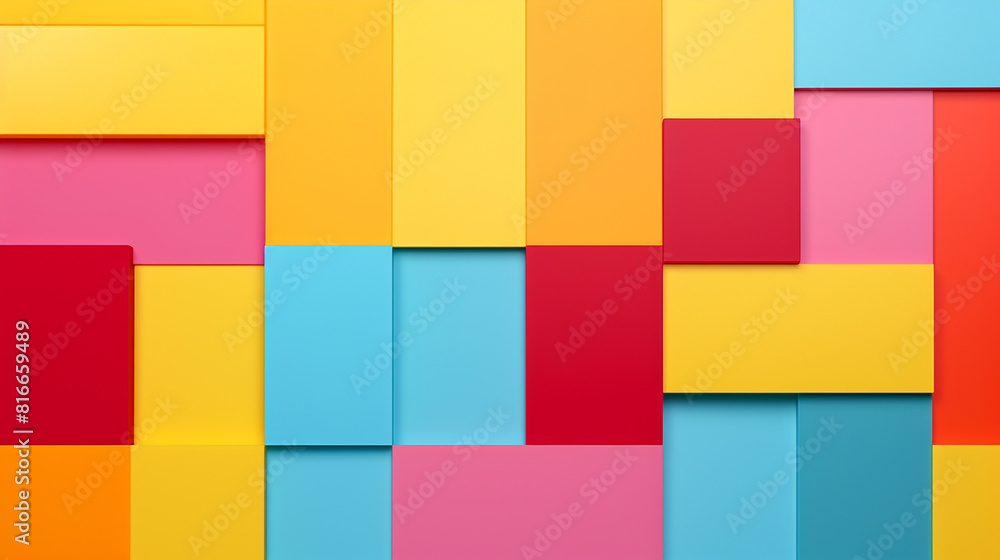 Abstract modern background design with geometrical shapes and fresh, vibrant colors. Trendy 3D style illustration for creative web or print layouts. Abstract modern background design with geometrical shapes and fresh, vibrant colors. Trendy 3D style illustration for creative web or print layouts.