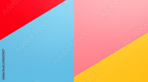 Abstract modern background design with geometrical shapes and fresh  vibrant colors