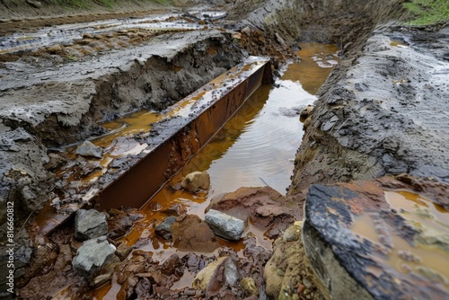 Heavy metals leaching into groundwater, super realistic