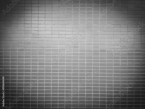 monochrome block tiled wall background