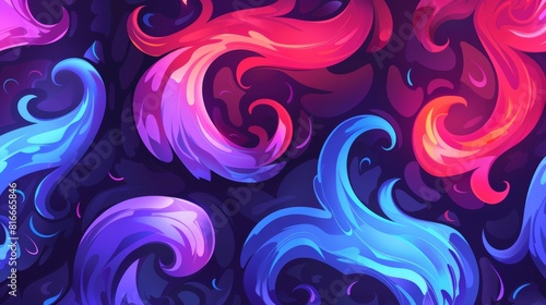 An abstract modern background with curls suitable for greeting cards, invitations, and business cards.