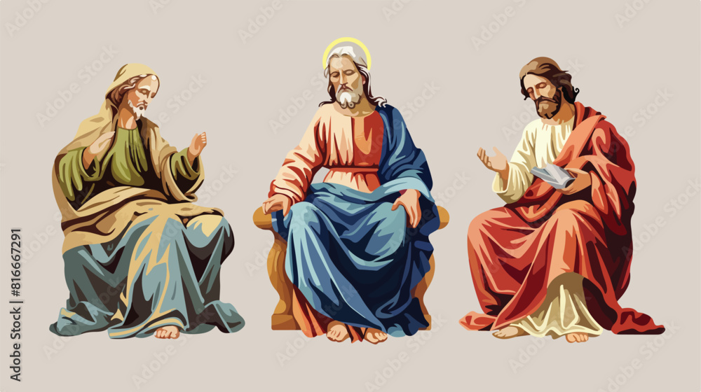 Religious design over gray background vector illustra