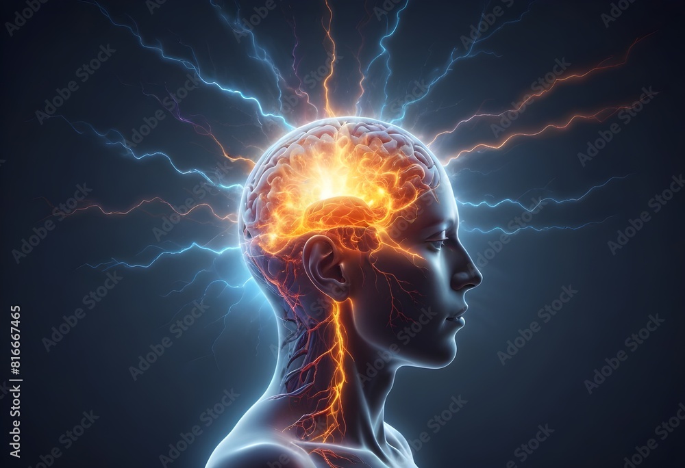 Obraz premium Brain Wave, what a great idea concept 