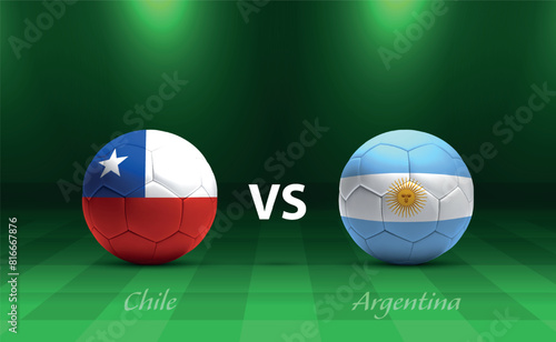 Chile vs Argentina soccer scoreboard America tournament 2024