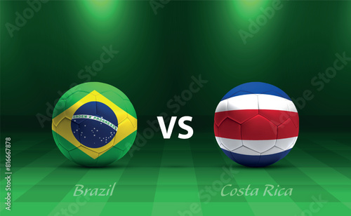 Brazil vs Costa Rica soccer scoreboard America tournament 2024