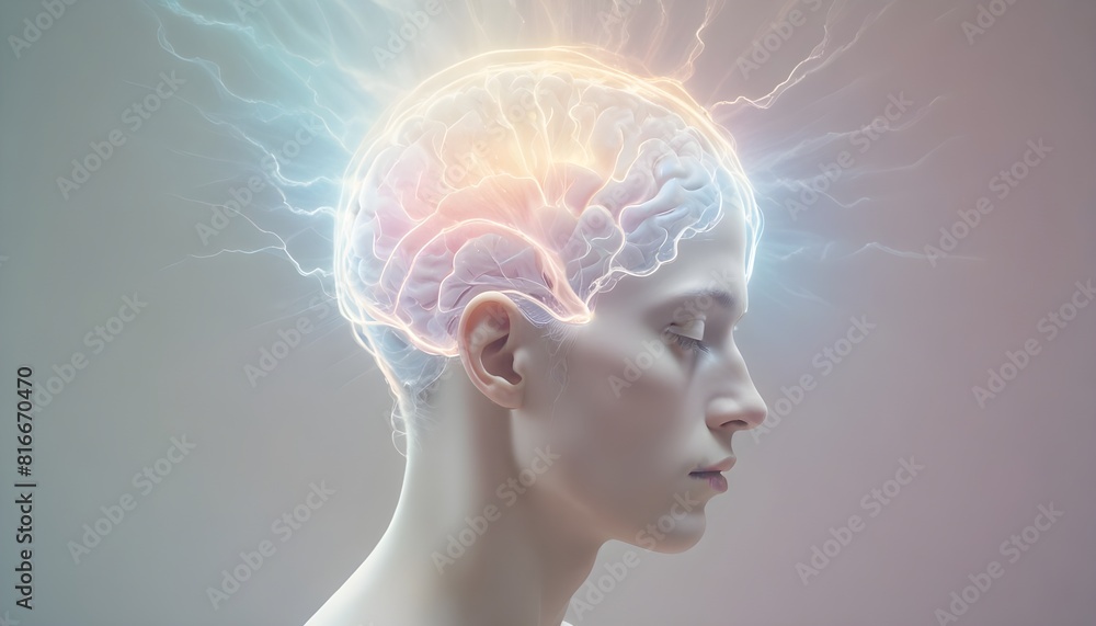 Obraz premium Brain Wave, what a great idea concept 