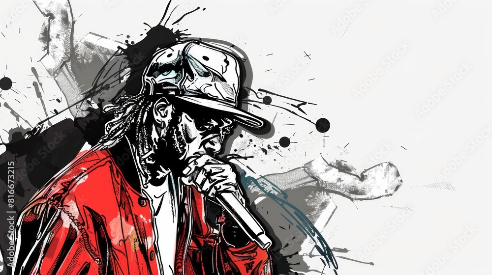 One rappers, rasta dj, graffer, bboy, old school hip hop, rap attack ...