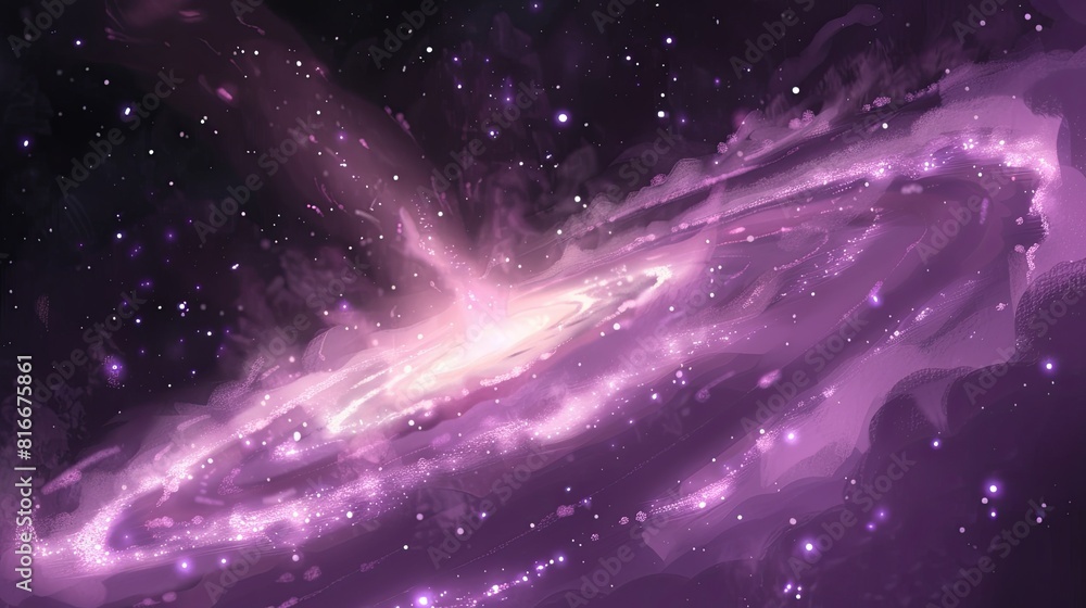 Fototapeta premium Artistic Depiction of a Swirling Galaxy