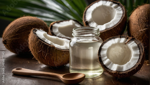 Image of coconuts and coconut oil 14