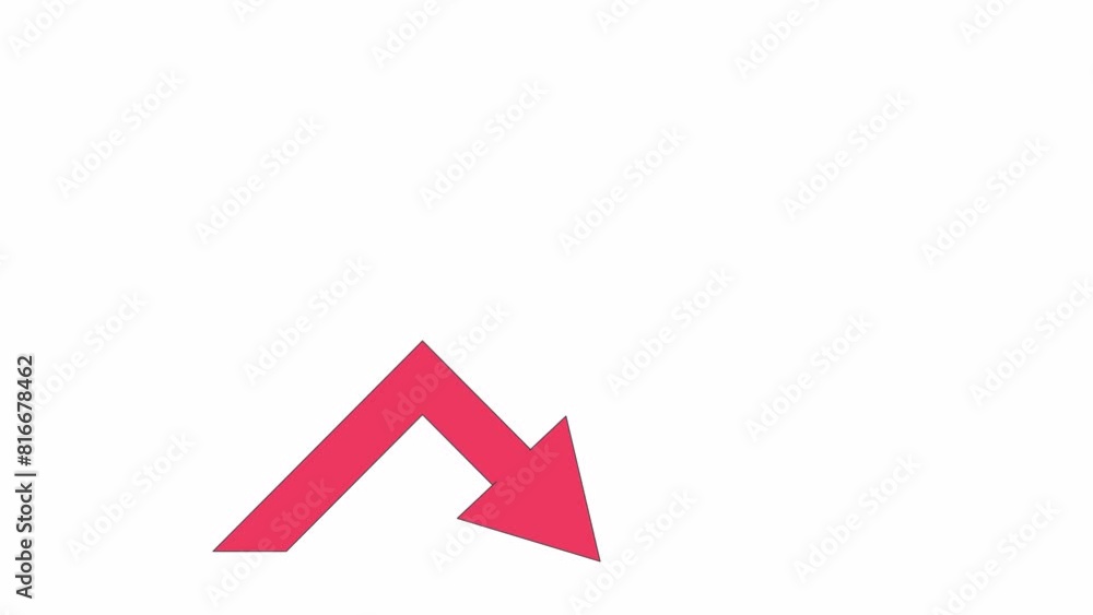 Rising up arrow line 2D object animation. Commercial data analytics. Business success flat color cartoon 4K video, alpha channel. Growth of financial profit animated item on white background Rising up arrow line 2D object animation. Commercial data analytics. Business success flat color cartoon 4K video, alpha channel. Growth of financial profit animated item on white background