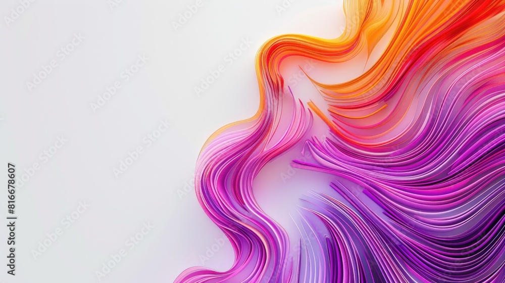 Abstract Wallpaper With Vibrant Purple And Orange Waves Abstract Wallpaper With Vibrant Purple And Orange Waves
