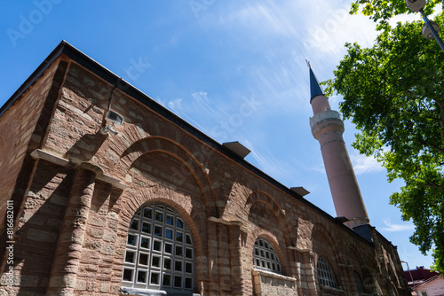 Renovated Kariye Mosque (Kariye Cami) and Museum Drone Photo, Edirnekapı Fatih, Istanbul Turkiye (Turkey)