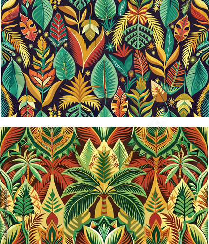 Leaves pattern indonesian batik style © Tri Endah Wanito