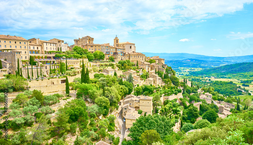 Famous town of Gordes in Provence, southern France