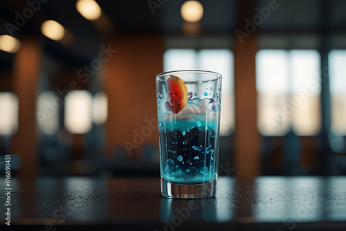 Cocktail on bar in nightclub,Generative.Ai 