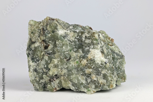Olivine is a green magnesium iron silicate mineral