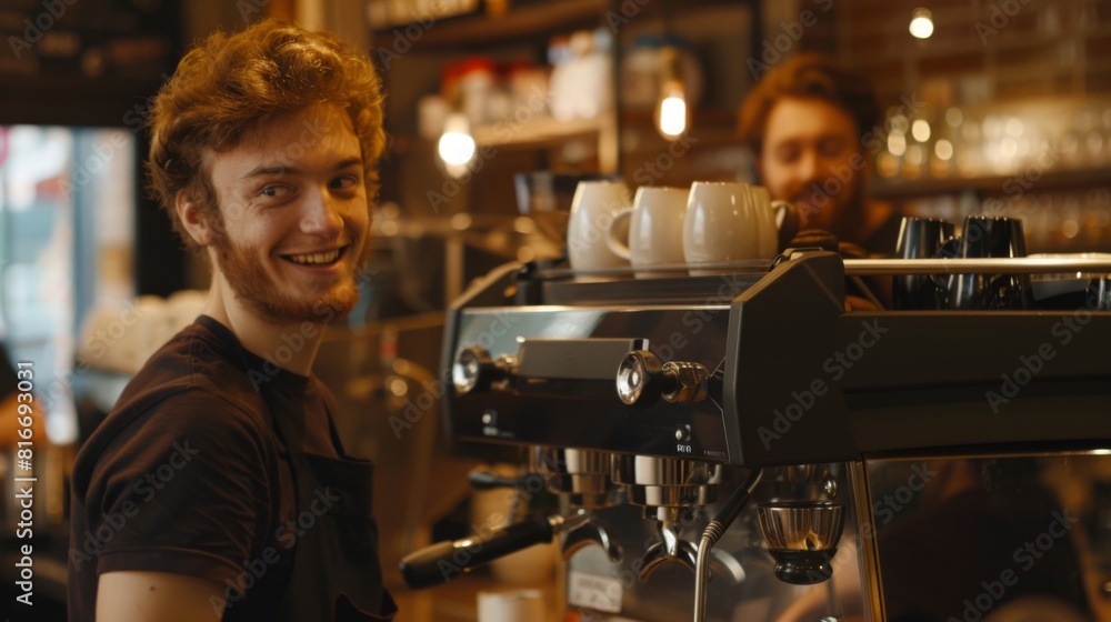 The Cheerful Cafe Barista The Cheerful Cafe Barista
