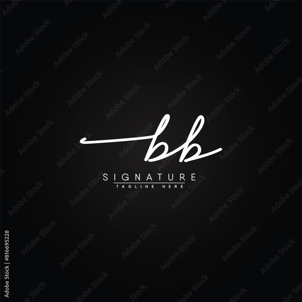 BB Handwritten Signature logo - Vector Logo Template for Beauty, Fashion and Photography Business BB Handwritten Signature logo - Vector Logo Template for Beauty, Fashion and Photography Business