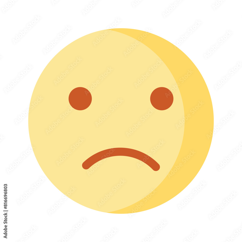 Get your hands on perfectly designed sad emoji icon, customizable vector Get your hands on perfectly designed sad emoji icon, customizable vector