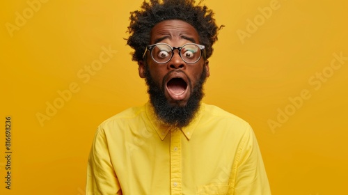 Astonished Man with Open Mouth photo