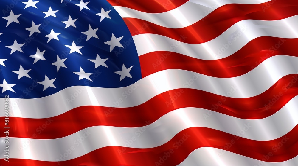 American Flag Wave Close Up for Memorial Day or 4th of July American Flag Wave Close Up for Memorial Day or 4th of July