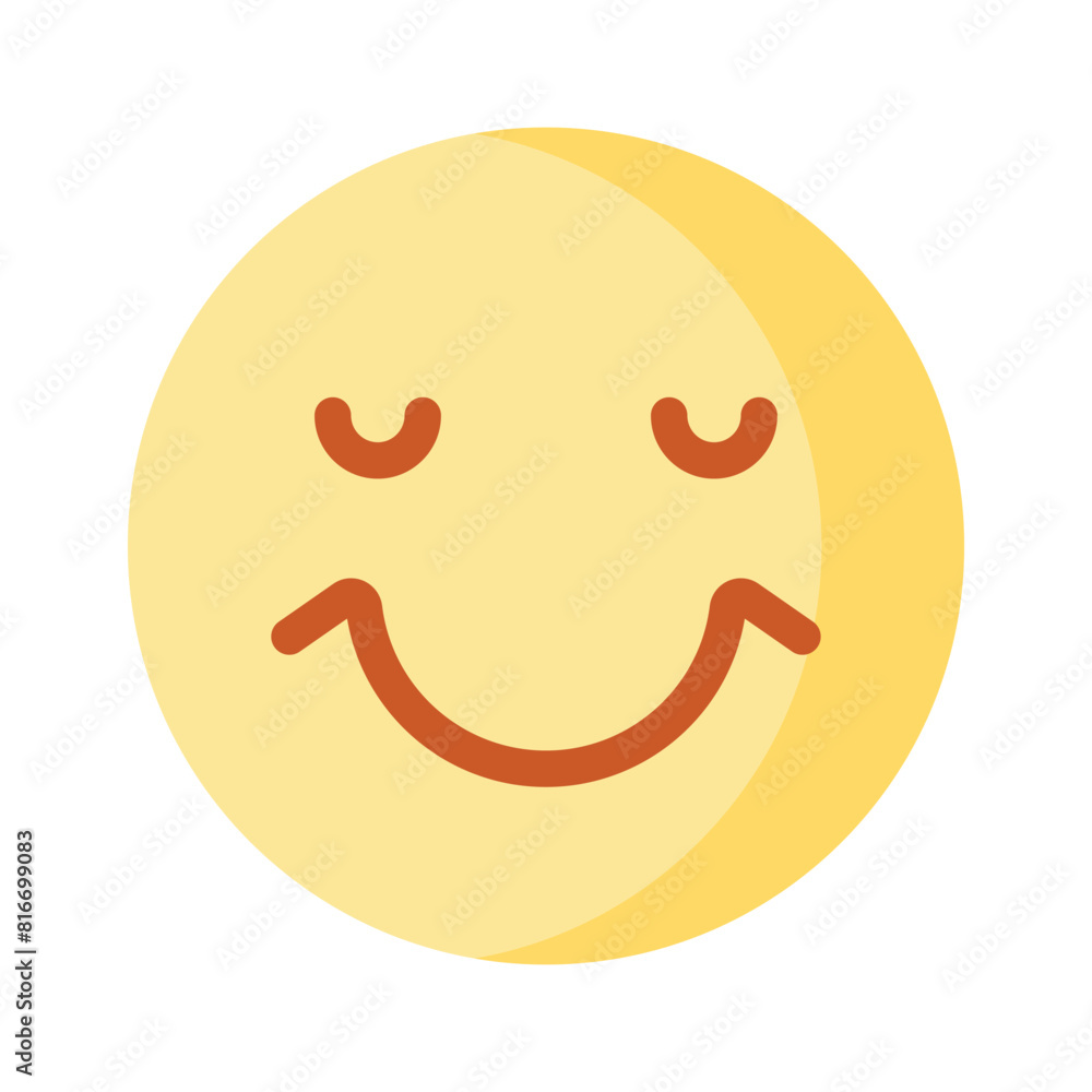 Creative vector of happy face emoji in modern style Creative vector of happy face emoji in modern style