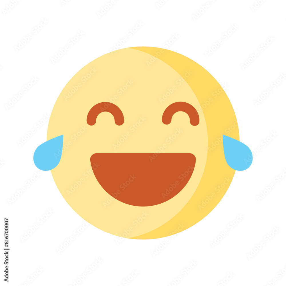 An editable icon of laughing emoji, easy to use and download An editable icon of laughing emoji, easy to use and download