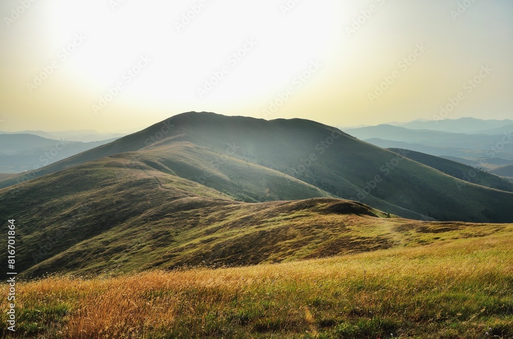 Scenic view of green Zlatibor mountain in Serbia