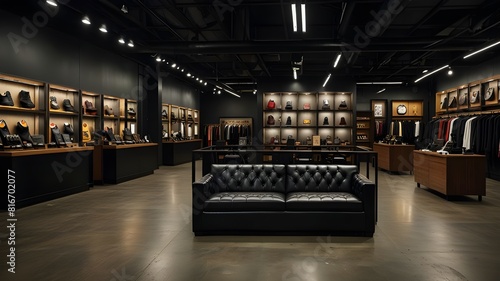 interior shot of Dr. Martens store in New Town Plaza shopping mall. photo