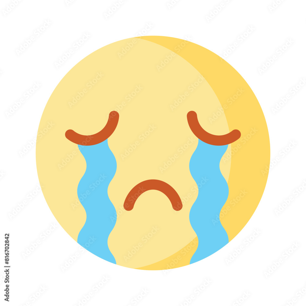Get this amazing crying emoji vector design, customizable vector Get this amazing crying emoji vector design, customizable vector