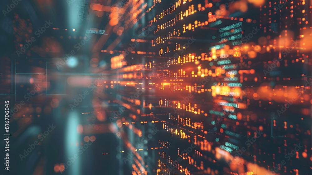 Obraz premium abstract data digital