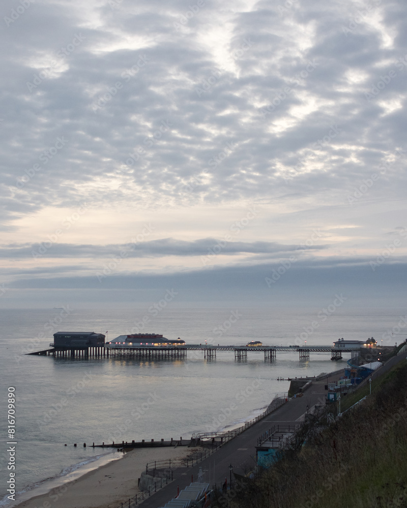 Scenic view of the Cromer Pier, Cromer, Norfolk, UK. Scenic view of the Cromer Pier, Cromer, Norfolk, UK.