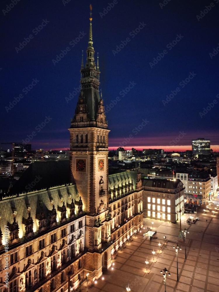 Fototapeta premium Rathaus Hamburg