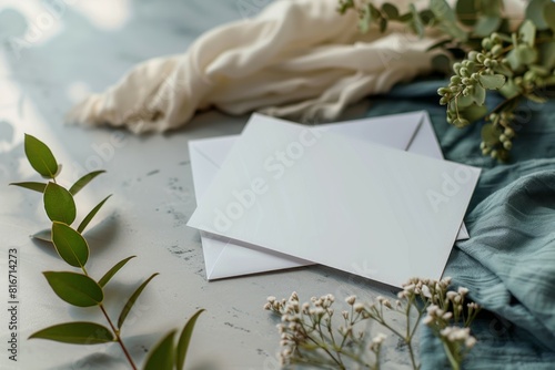 Wallpaper Mural blank mockup, wedding invitation. Torontodigital.ca