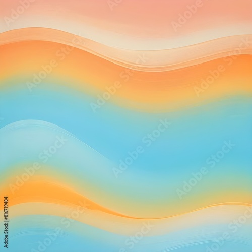 Wallpaper Mural abstract colorful background with waves Torontodigital.ca