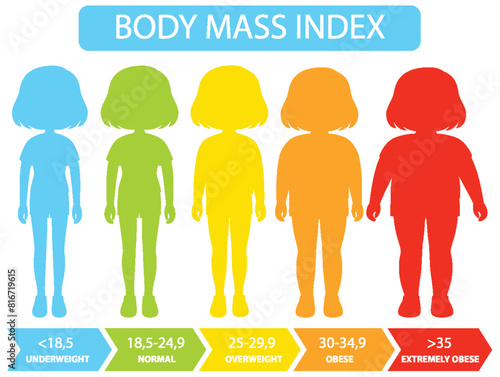 Illustration of BMI categories and ranges