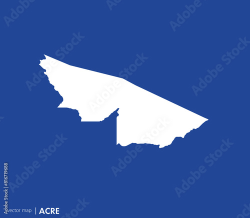 Acre state map. Federative unit of Brazil. Vector map for any needs.	
