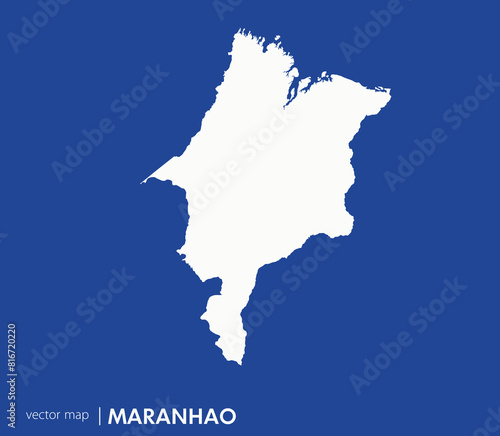Maranhão state map. Federative unit of Brazil. Vector map for any needs.	