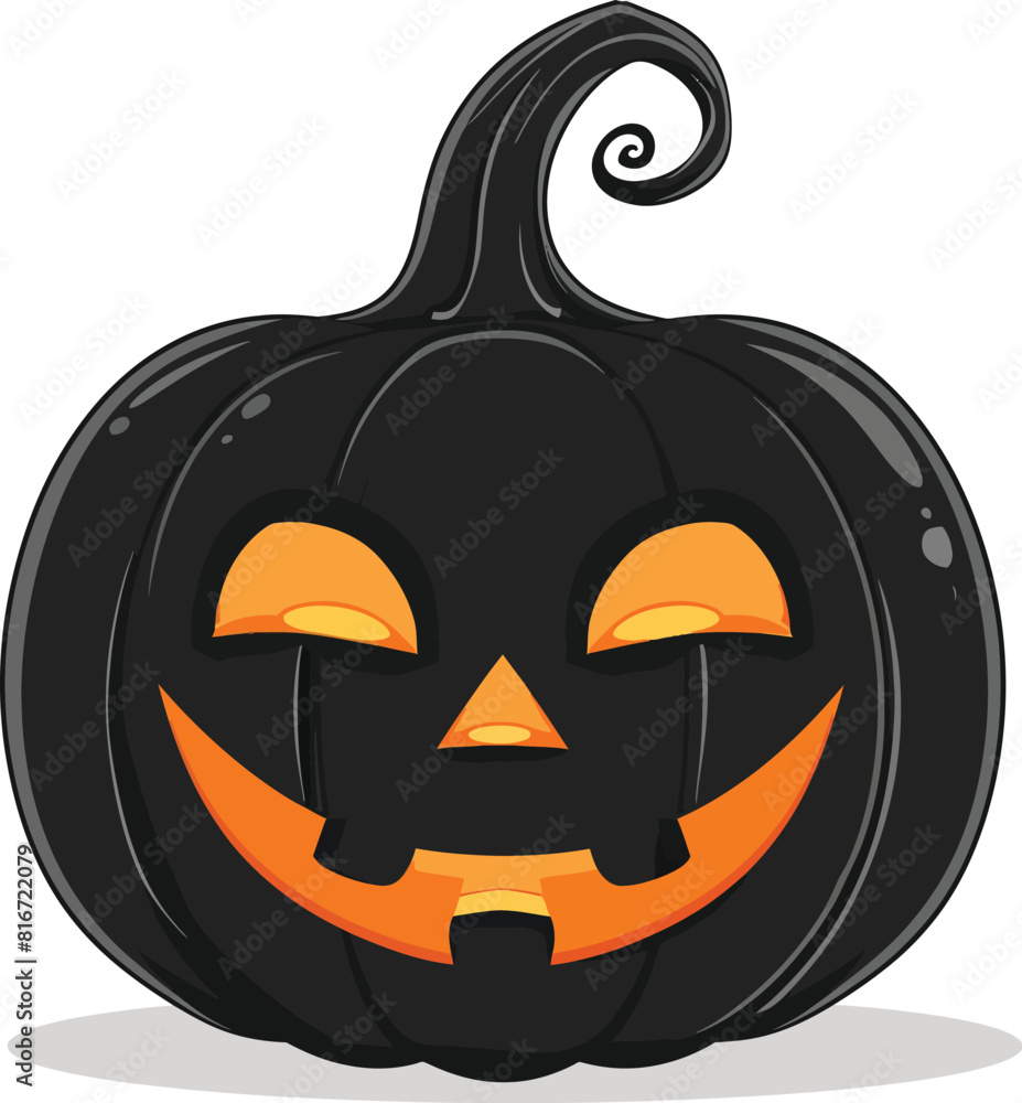 Halloween Pumpkin Flat Icon Illustrator Artwork Halloween Pumpkin Flat Icon Illustrator Artwork