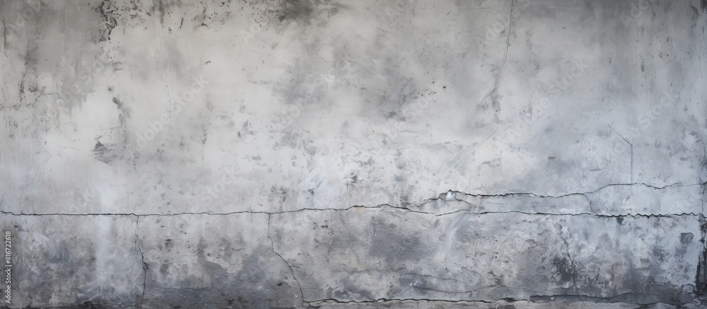 The background showcases the texture of an aged gray concrete wall providing ample copy space for images