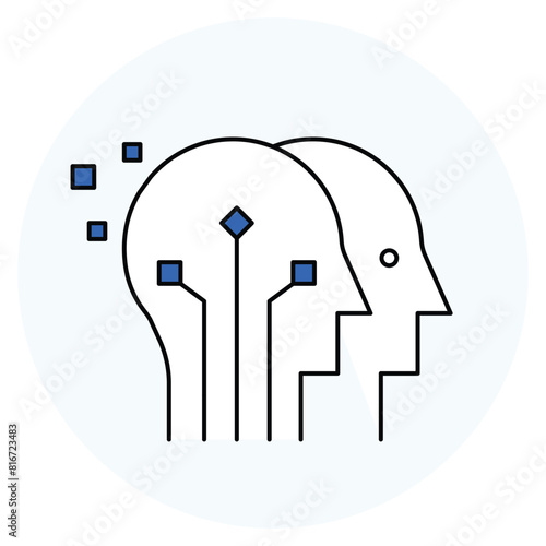 llustrate the process of digital replication, depicting the transformation of physical entities into digital counterparts through advanced technological methods.