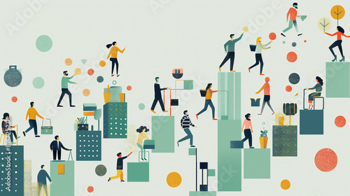 Goal achievement: People having achieved their goal vs. being in the process