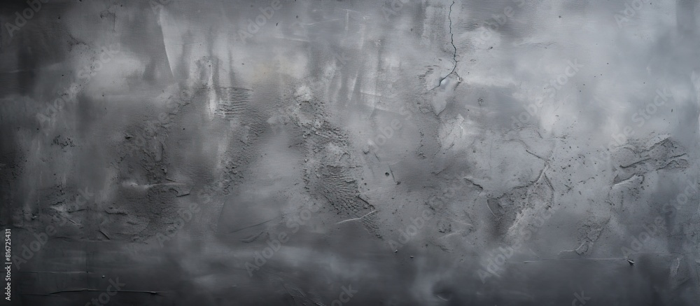 A dark gray surface construction of plaster wall creates an abstract background with a cement texture offering copy space for images
