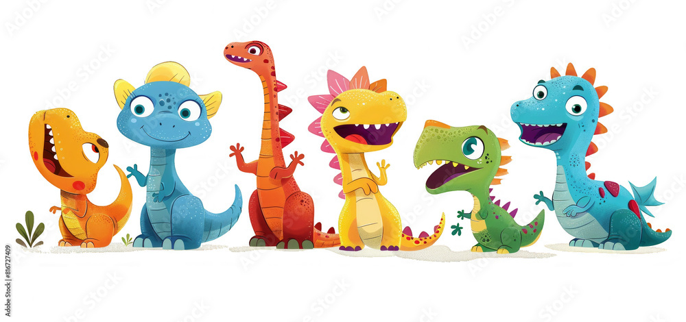 Obraz premium set of funny monsters