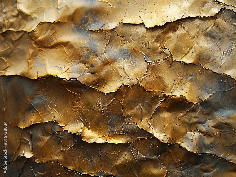 Golden Crumpled Foil Texture Golden Crumpled Foil Texture