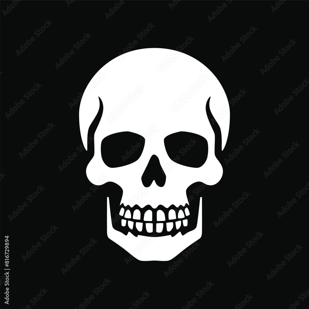 Human skull icon vector illustration