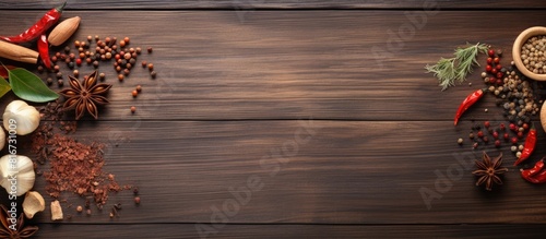 A wooden background with sp...