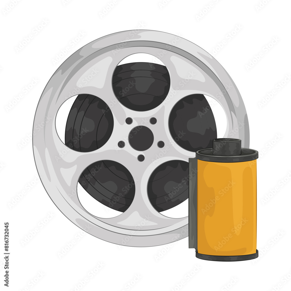 Illustration of film roll 