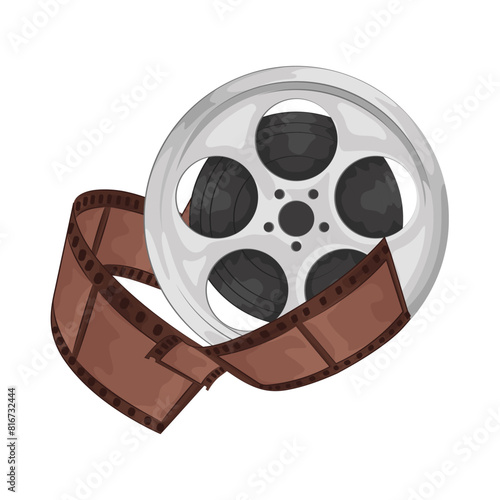 Illustration of film roll 